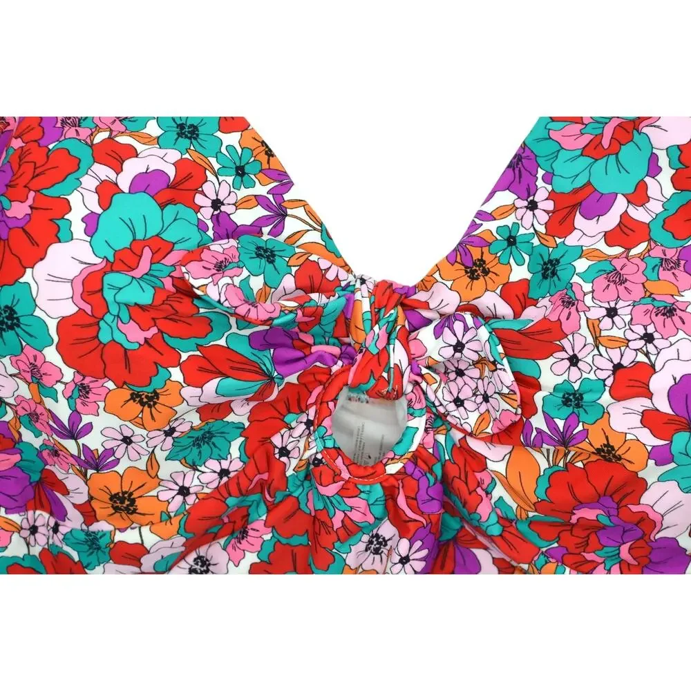 Raisins Curve Trendy Plus Size Muna Floral One-Piece Swimsuit